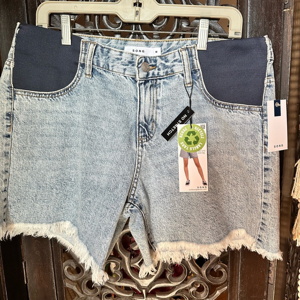 SONG Women's Denim Shorts - Blue